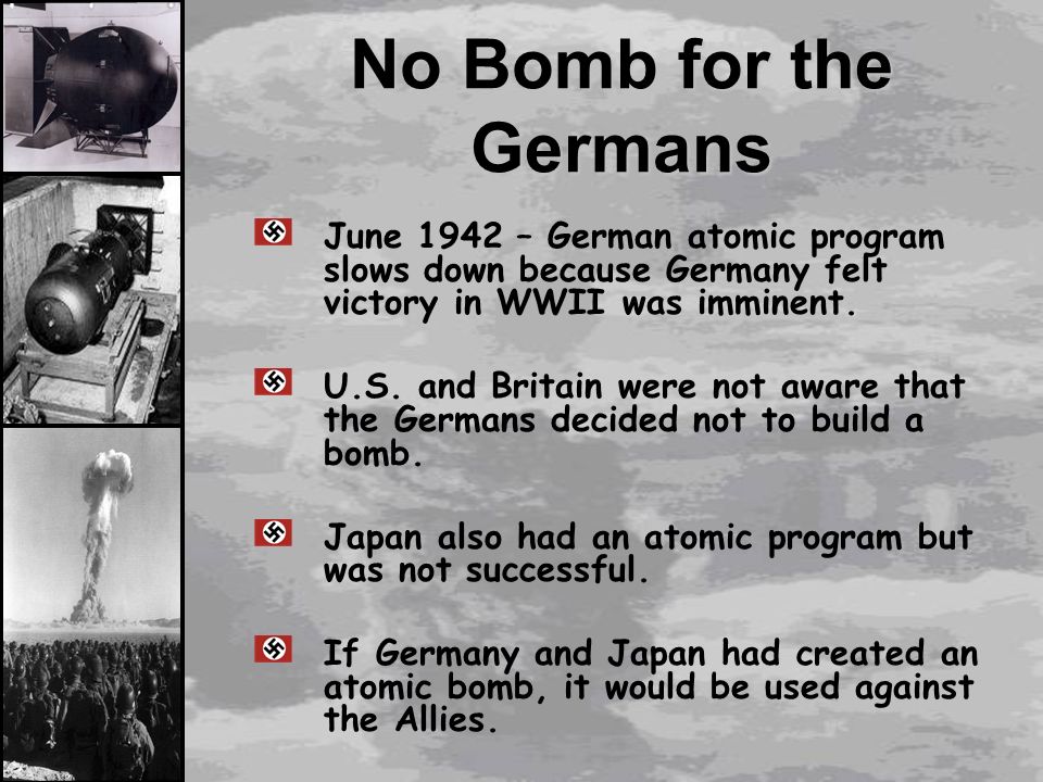 The many reasons leading to the bomb to be used on japan